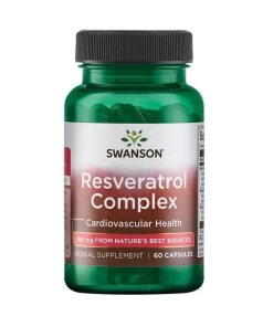 Swanson - Resveratrol-komplex + 60 kapslar