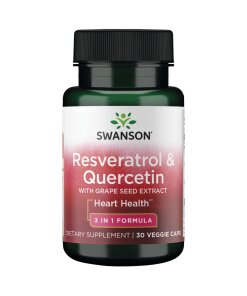 Swanson - Resveratrol och Quercetin + 30 kapslar