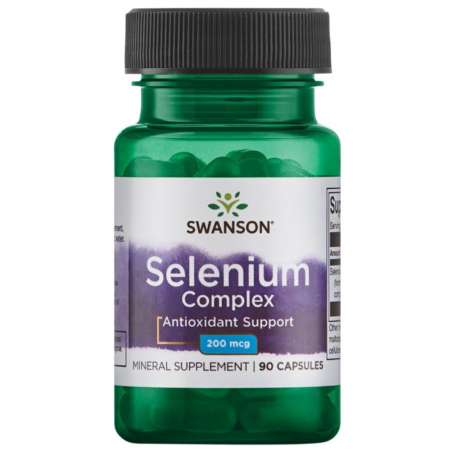 Swanson - Selenkomplex 200 µg + 90 kapslar