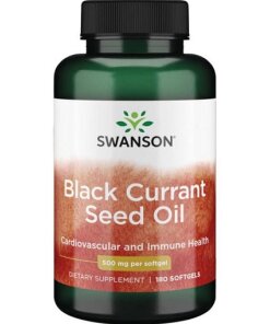 Swanson - Svartvinbärsfröolja 500 mg + 180 mjuka kapslar