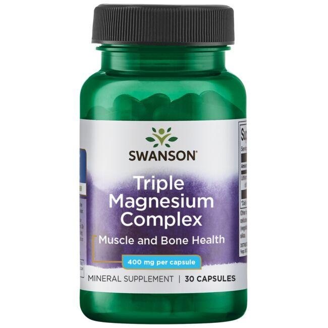Swanson - Trippel magnesiumkomplex + 400 mg