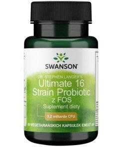 Swanson - Ultimat 16-stams probiotisk formel + 60 kapslar