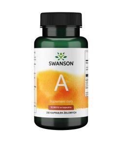 Swanson - Vitamin A 10 000 IE + 250 mjuka gelkapslar