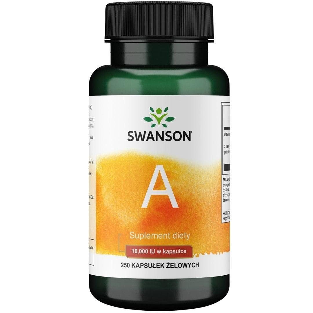 Swanson - Vitamin A 10 000 IE + 250 mjuka gelkapslar