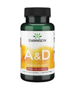 Swanson - Vitamin A och D + 250 mjuka gelkapslar