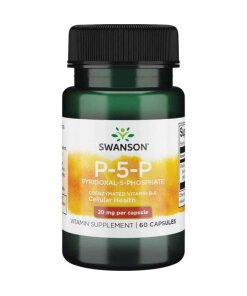 Swanson - Vitamin B-6 20 mg + 60 kapslar