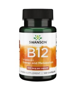 Swanson - Vitamin B12 500 µg + 100 kapslar