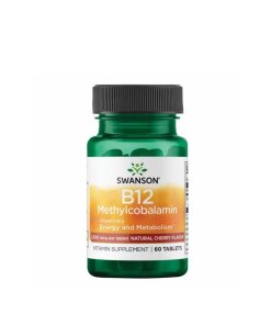 Swanson - Vitamin B12 metylkobalamin + 60 tabletter