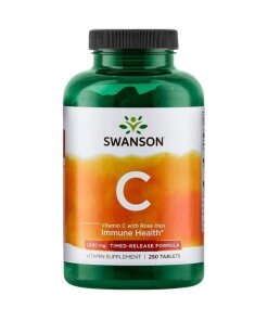 Swanson - Vitamin C 1000 mg med långtidsverkande frisättning + 250 tabletter