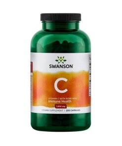 Swanson - Vitamin C 1000 mg med nypon + 250 kapslar