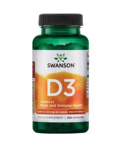 Swanson - Vitamin D-3 1000 IE + 250 kapslar