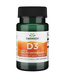 Swanson - Vitamin D3 1000 IE + 60 kapslar