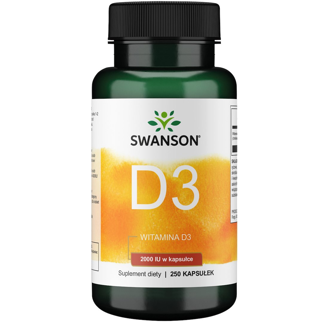 Swanson - Vitamin D3 2000 IE + 250 kapslar