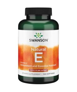 Swanson - Vitamin E 1000 IE + 100 mjuka gelkapslar