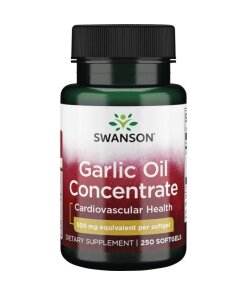 Swanson - Vitlöksolja-koncentrat 500 mg + 250 gelkapslar