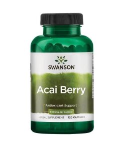 Swanson - acai-bär 500 mg + 120 kapslar