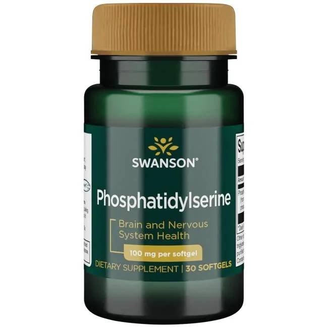 Swanson - fosfatidylserin 100 mg + 30 mjuka kapslar