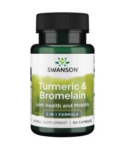 Swanson - gurkmeja och bromelain + 60 kapslar
