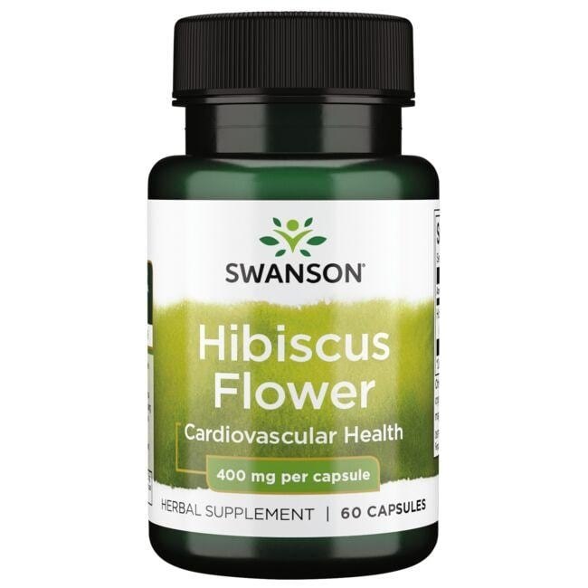 Swanson - hibiskusblomma 400 mg + 60 kapslar