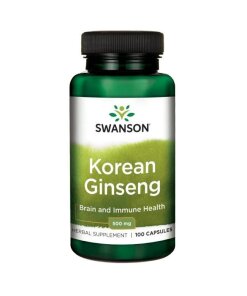 Swanson - koreanskt ginseng 500 mg + 100 kapslar