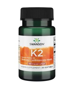 Swanson - naturlig vitamin K2 100 μg + 30 kapslar