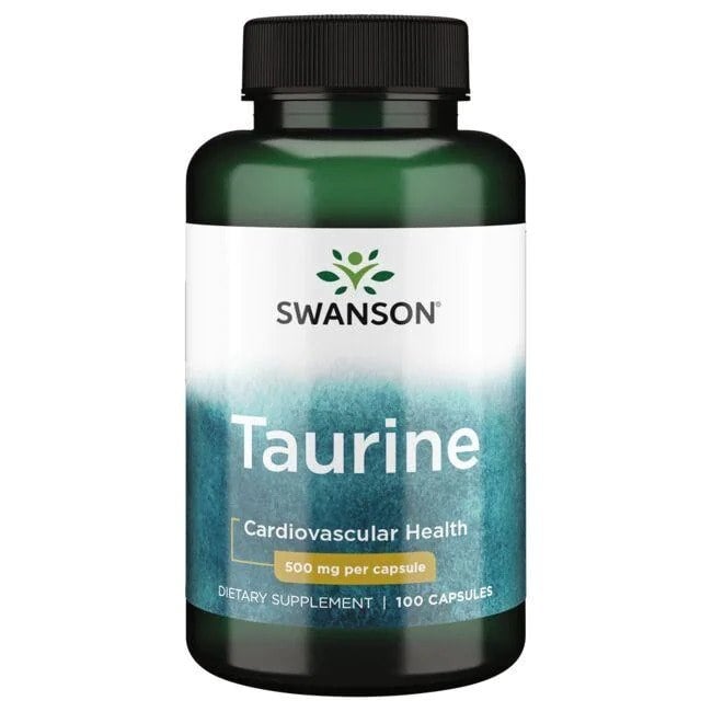 Swanson - taurin 500 mg + 100 kapslar