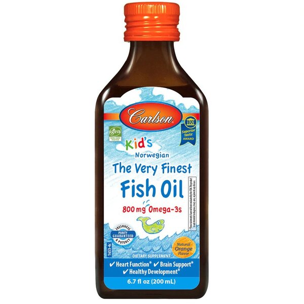 The Very Finest Fish Oil - Barnens 800 mg Naturlig apelsin + 200 ml