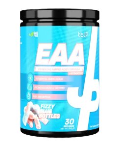 Trained by JP - EAA + Hydration blåa bubbliga flaskor + 300 g