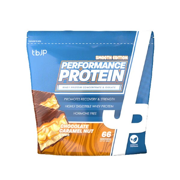 Trained by JP - Performance Protein Slät Karamellfudge + 2000 g
