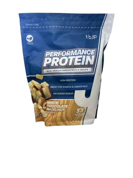 Trained by JP - Prestandaprotein vit choklad hasselnöt + 1000 g