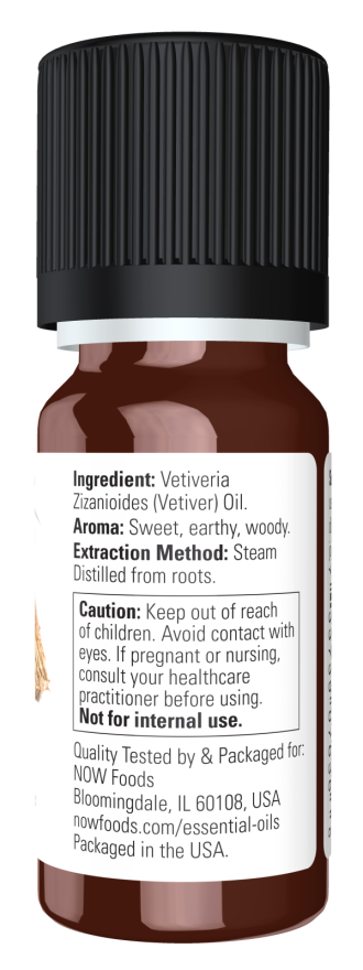NOW Foods - Etherische olie Vetiver - 10 ml - Afbeelding 2
