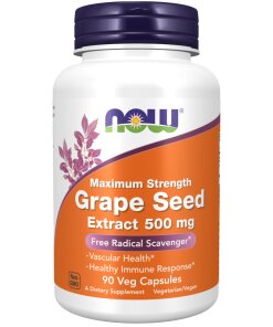 Vindruvskärneextrakt - 500 mg maximal styrka - 90 vegetariska kapslar