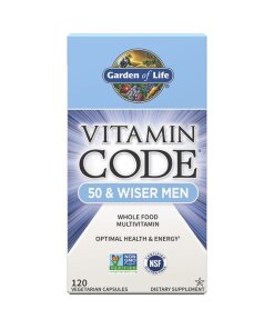 Vitamin Code 50 & Wiser Men – Multivitamin för män 50+ – 120 vcaps