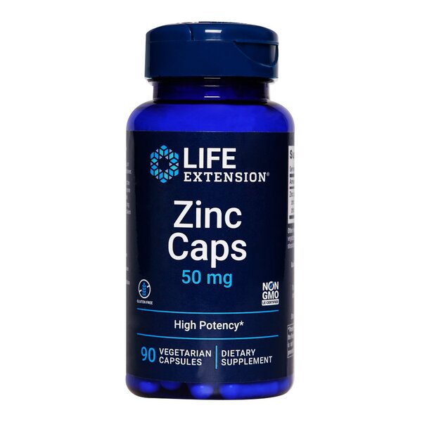Zinkkapslar 50 mg – 90 vegetabiliska kapslar